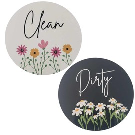 Dishwasher Magnet Clean Dirty Sign Funny, Dishwasher Sign Clean Dirty Magnetic, Clean and Dirty Dishwasher Magnet, Clean/Dirty Dishwasher Magnet, Dishwasher Magnet Flowers