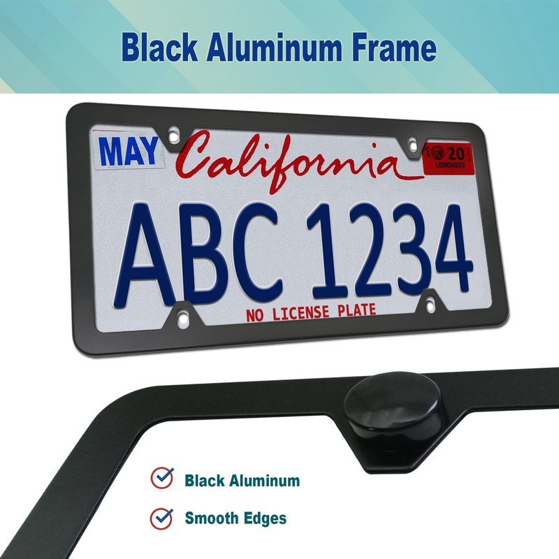 BGGTMO Front License Plate Mounting Kit- Universal License Plate Bracket
