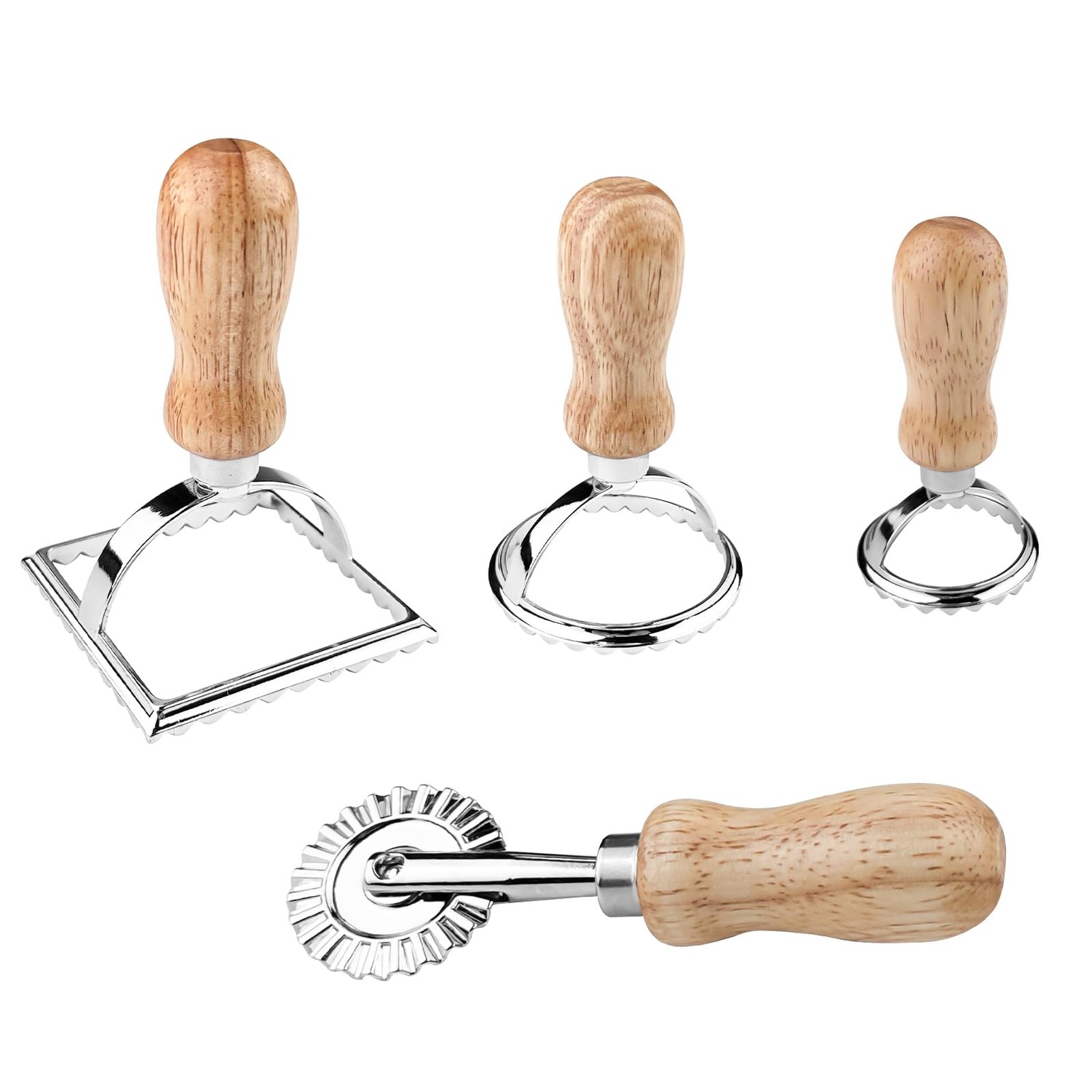 Relota Set of 4 Ravioli Makers, Ravioli Cookie Cutters, Dumpling Maker ...