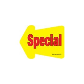 ARW621 | Special | Retail Grocery Supermarkets Shelf Talkers | UV Coated Double Sided 10 Pack