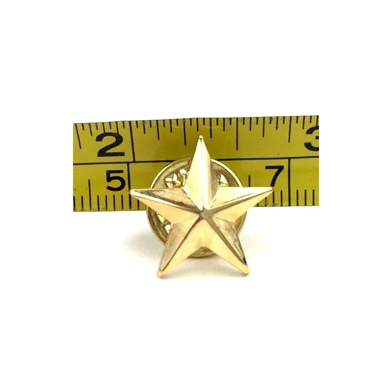 Unbranded Premium Metal Gold Star Pin with Butterfly Clutch Back