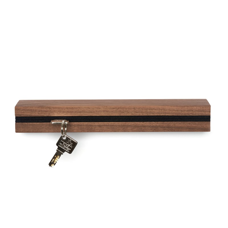 Buchenbusch urban design Key Hook Walnut Felt Insert Black (72