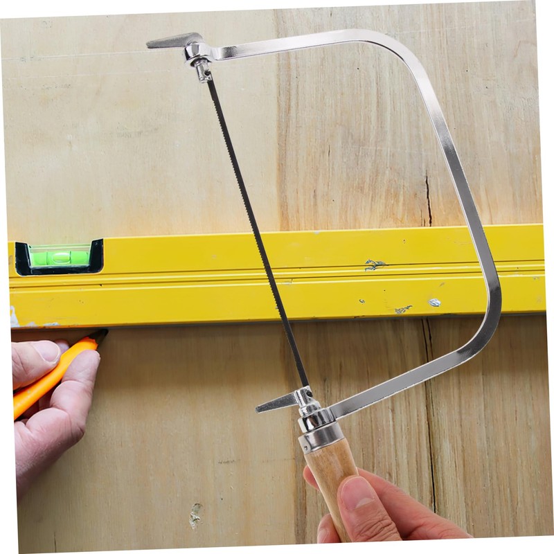 TEHAUX 1 Set Coping Saw with Wooden Handle Portable Hand