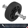 Zoofen 4 Pcs Luggage Wheels Replacement 50x14mm Suitcase Replacement Wheels