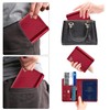 WALNEW Passport Holder Cover Wallet, RFID Blocking Leather Travel Document