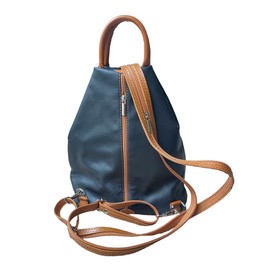 LaGaksta Submedium Italian Leather Backpack Purse Black Leather