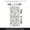 Starlit Patio Black White Floral Window Film Static Cling Decorative