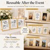 Calculs 3-Piece Wedding Sign Set, Gold 8x10 Floating Picture Frames
