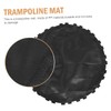 Kisangel Trampoline Mat Trampoline Cover Replacement Trampoline Padding Black Jumping