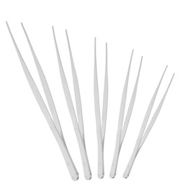 KONTONTY 5pcs Gardening Repair Clips Kitchen Tweezers Lash Tweezers Lash Extension Tweezers Lash Tech Supplies Garden Tongs Cooking Tweezers Anti-scald Cup Tongs Metal Clamp Stainless Steel