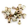 AIWFL 100Pcs M6 Metric Zinc Plated Carbon Steel Rivet Nut,