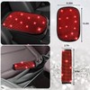 NBTEPEM 30 Pcs Red Bling Car Accessories Set for Women,