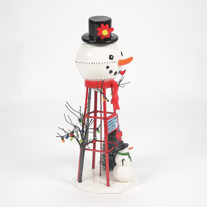 Department 56 Accesorios para Villages Snowman Watertower - Figura Accesorio