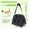 Fully Opening Cat Soft-Sided Carriers with 3 Pockets, Self-Locking Zipper