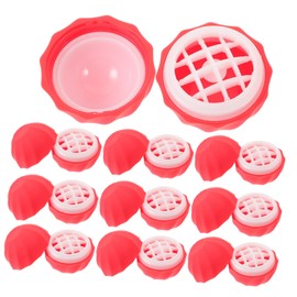 WOONEKY 2sets Plastic Containers Bulk Empty Sphere Refillable Lipstick Tubes 10pcs*2 Random