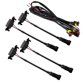 pilviz LED Grille Marker, Universal for Toyota Tacoma TRD PRO 2016-2020 Compatible Light Lamp 4 Rows (Smoke Amber)