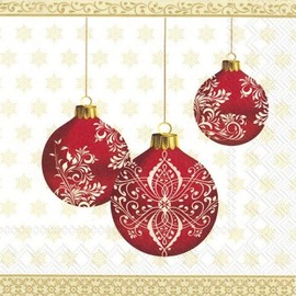 Festive Bubbles Gold Weihnachten Luncheon Papier Tisch Servietten 20 in einer Packung 33 cm quadratisch
