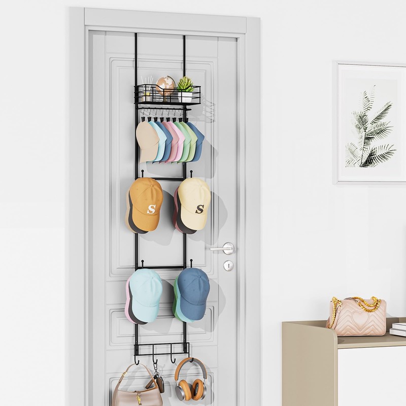 VITVITI Over the Door Hat Rack Organizer, 4 Tier Cowboy