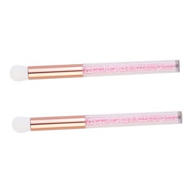 SAFIGLE 2Pcs Pink Eyeshadow Brush Blackhead Cleaning Tool Premium Fine for Deep Pore Cleansing for Makeup Facial Care Nose Eye Brush