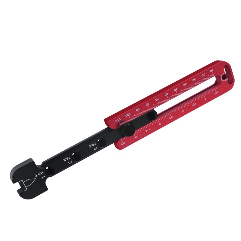 Woodworking Compass Dual Scale Aluminum Alloy Fixed Point Marking Gauge