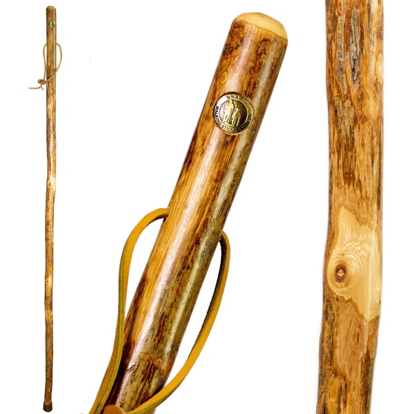 Brazos Rustic Wood Walking Stick, Hardwood, Traditional 48", Hardwoods