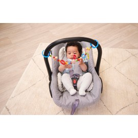 Eichhorn - Baby pram chain with rabbit motif, 50 cm long, made from 100% FSC certified beech wood, suitable for children from the first months of life