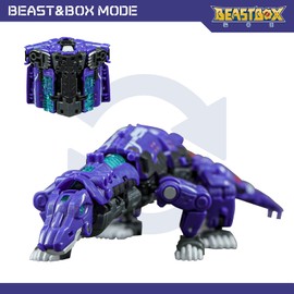 BEASTBOX 52TOYS BB-66 Kommando Deformation Toys Action Figure, Converting Toys in Mecha and Cube, Perfect Birthday Party Gift for Teens and Adults, Based on Lizard