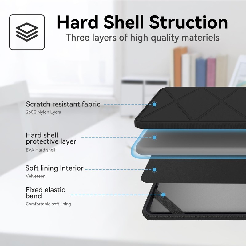 Smatree Hard EVA Protective Sleeve Case Compatible for 13.3 inch