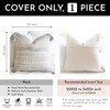 BlissBlush Gray Decorative Throw Pillow Cover 22X22, Boho Accent Pillow