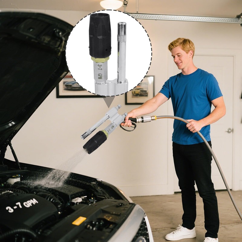 Adjustable Downstream M5 Twist Nozzle 2-in-1 High Pressure Washer Long