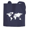 Autiga Cotton Bag World Map Fabric Bag Jute Bag Cotton