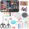 Glarks 215Pcs Sewing Kit, Multifunctional Sewing Supplies Repair Kit with