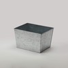 American Metalcraft BEVG129 Galvanized Beverage Tub, Rectangular, Silver, Half-Size
