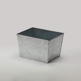 American Metalcraft BEVG129 Galvanized Beverage Tub, Rectangular, Silver, Half-Size