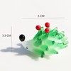 Crrezhai Hand-Blown Glass Hedgehog Decor: Handmade Crystal Animal Statue Room