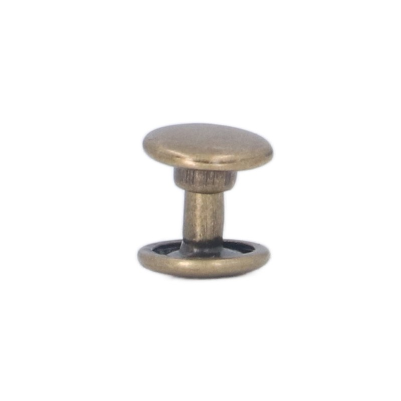 500set Metal Studs Rivets 8mm DIY Iron Double Flat Burr