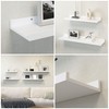 Boswillon 55.1 Inches Long Floating Shelves Wall Mounted, 2 Set