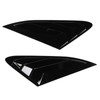 2PCS Rear Side Window Louver Gloss Black Sporty Look Scratch