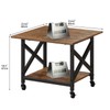 VENNQD 2 Tier Printer Stand, 23.6'' x 23.6'' Large Table
