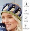 Pachamama Women Wool Ear Warmer Headband Fleece Lined Handknitted Puffin