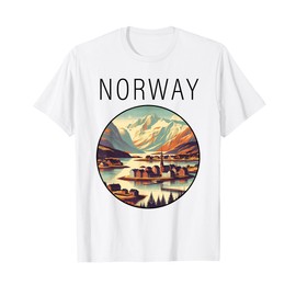 Norway scenery Art Deco T-Shirt