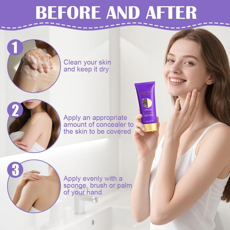 AOOWU Leg Makeup, 2 Pack Body Coverage Perfector, All Over