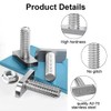 Veumoie 15Pcs T Slot Bolt Accessories M8 X 20 Screws,