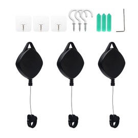 VR Cable Management, 3pcs Retractable Ceiling Suspensio-n VR Cable Hook 360° Rotable V R Accessories Cabl-e with Hooks for Oculu-s/Rift S/Viv-e/Ps V-r