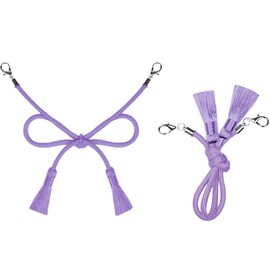 [TOuWA] Haori String with Tassel, Men's, Women's, Crab Tube, Kimono Accessories, Dressing Accessories, For All Years, Adult and Children, Present (Length 13.4 inches (34 cm), pale purple