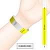 CINTAPUNTO® Pack of 200 Neon Yellow Wristbands 3/4 inch (19x250mm),