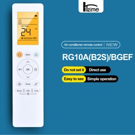 HZIME New RG10A BGEF RG10A-BGEF RG10A/BGEF RG10A(B2S)/BGEF Replacement AC A/C Remote Control Compatible for Midea Air Conditioner RG10A(B2S)/BGEF