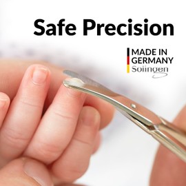 marQus - Solingen Nail Scissors with Rounded Blade Including Case for Precise Cutting of Nails Suitable as Baby Nail Scissors or Children's Nail Scissors