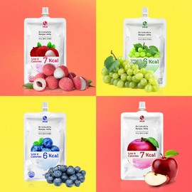Eat Munchie Box Drinkable Konjac Jelly B Pouches | Healthy Dietary Supplement | Korean Diet Drink | Low Carb & Low Calorie Snacks, No Sugar Added (16 Pouches) Variety of Flavors (Flavors May Vary)
