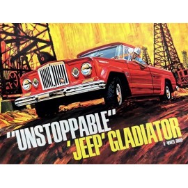 The Unstoppable Jeep Gladiator 4WD Pickup Truck Metal Sign: 12x16" & Ships Free